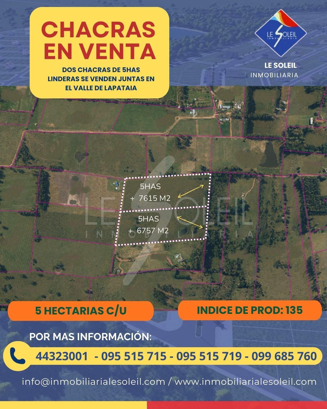 Chacras en Maldonado (Valle de LAPATAIA)